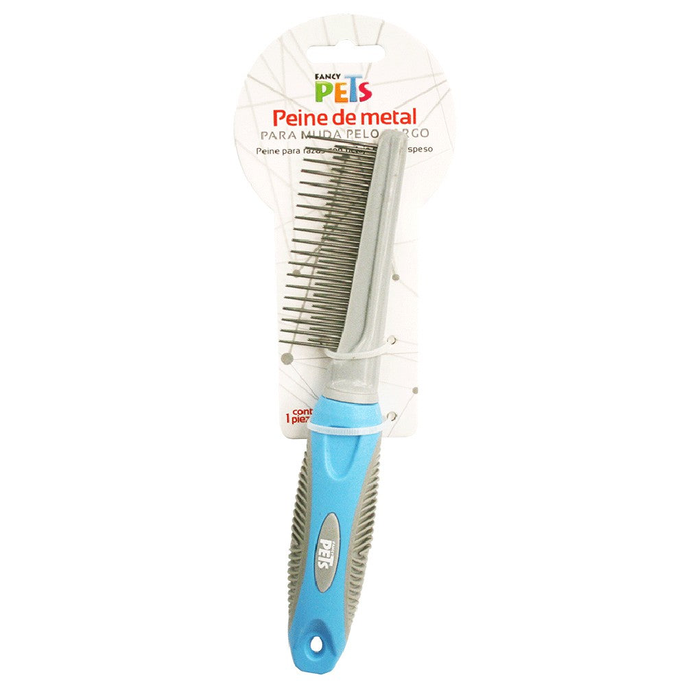 Peine De Metal Fancy Pets Para Muda De Pelo Largo, Estética, Fancy Pets, Mister Mascotas Peine De Metal Fancy Pets Para Muda De Pelo Largo, Estética, Fancy Pets, Mister Mascotas